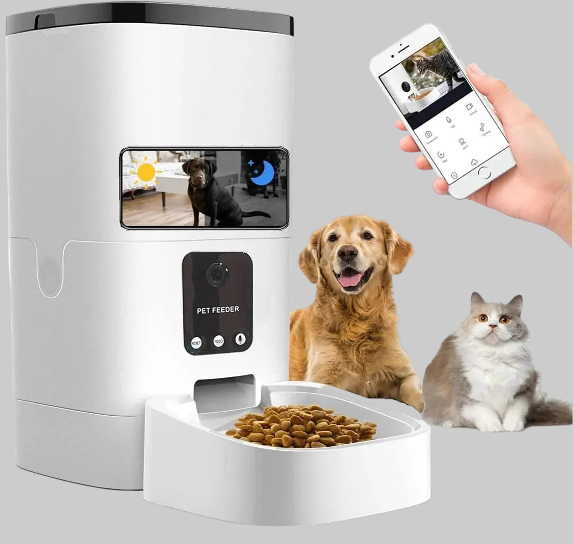 6L Automatic Pet Feeder with Camera&Wifi