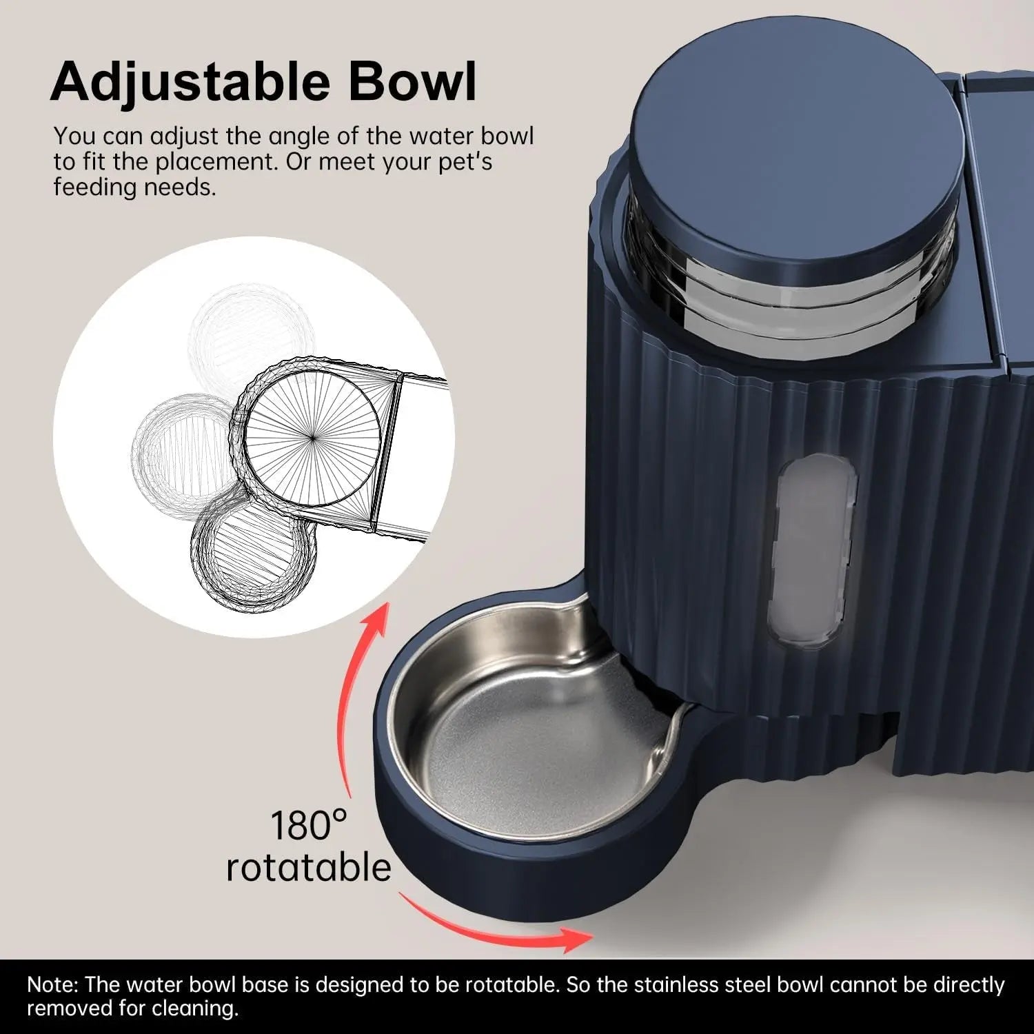 Gravity Pet Feeder & Water Dispenser Set with Stainless Steel Bowls